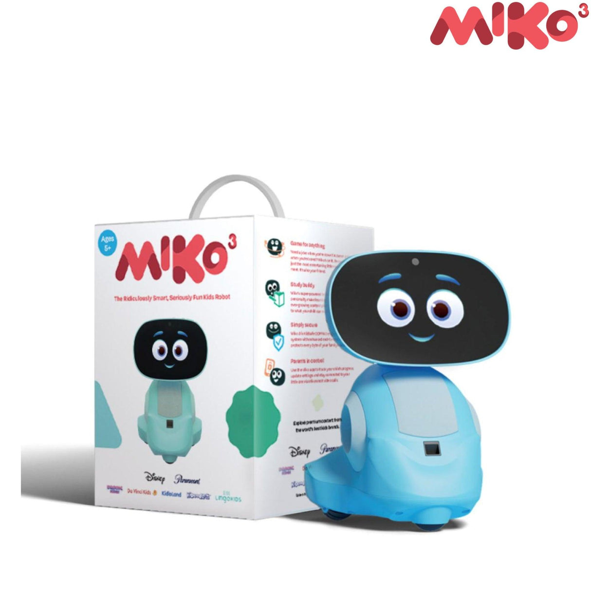 Miko 3 - AI Powered Smart Robot for Kids Learning & Educational Robot with Coding Apps